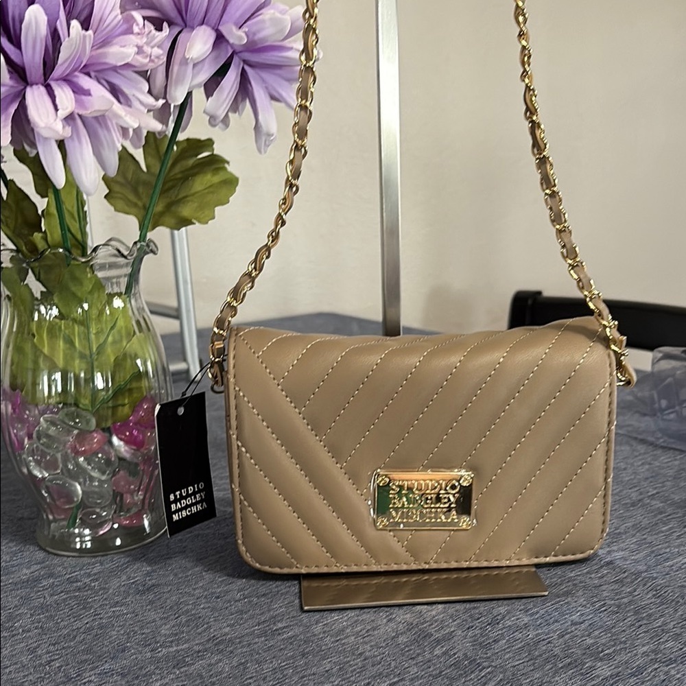 Studio Badgley Mischka NWT Women’s Bag with Rectangle Plate